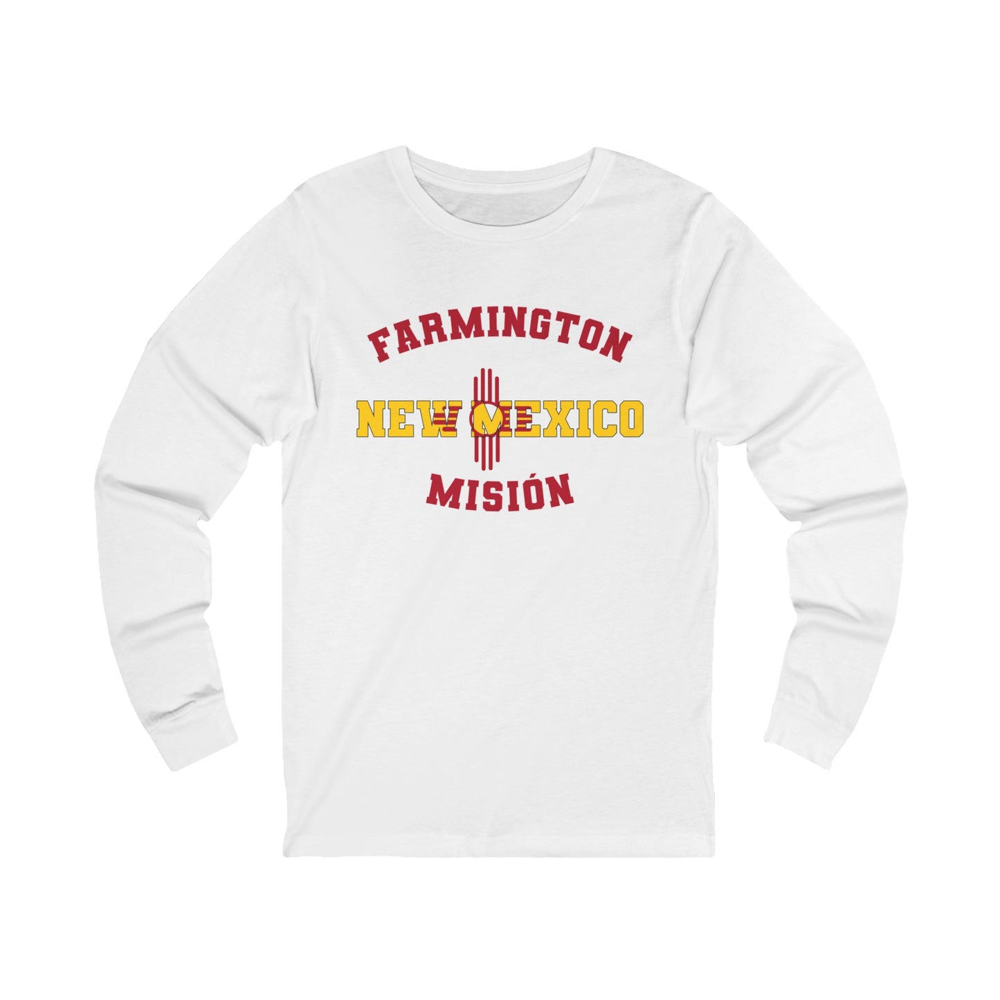 New Mexico Farmington Spanish - Unisex Long Sleeve Cotton Jersey