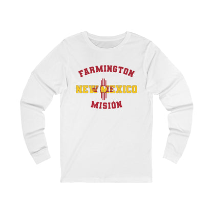 New Mexico Farmington Spanish - Unisex Long Sleeve Cotton Jersey