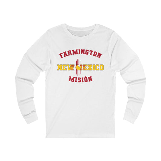 New Mexico Farmington Spanish - Unisex Long Sleeve Cotton Jersey