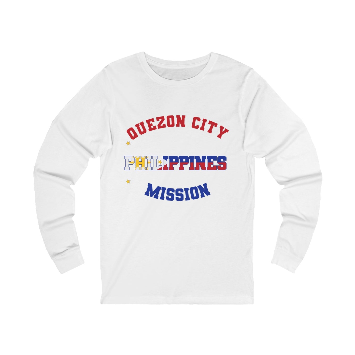 Philippines Quezon City English - Unisex Long Sleeve Cotton Jersey