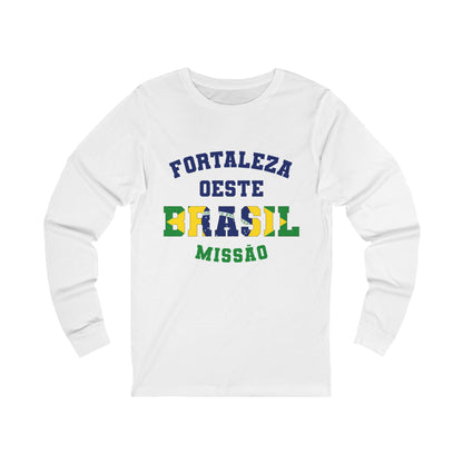 Brazil Fortaleza West Portuguese - Unisex Long Sleeve Cotton Jersey