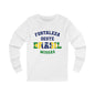 Brazil Fortaleza West Portuguese - Unisex Long Sleeve Cotton Jersey