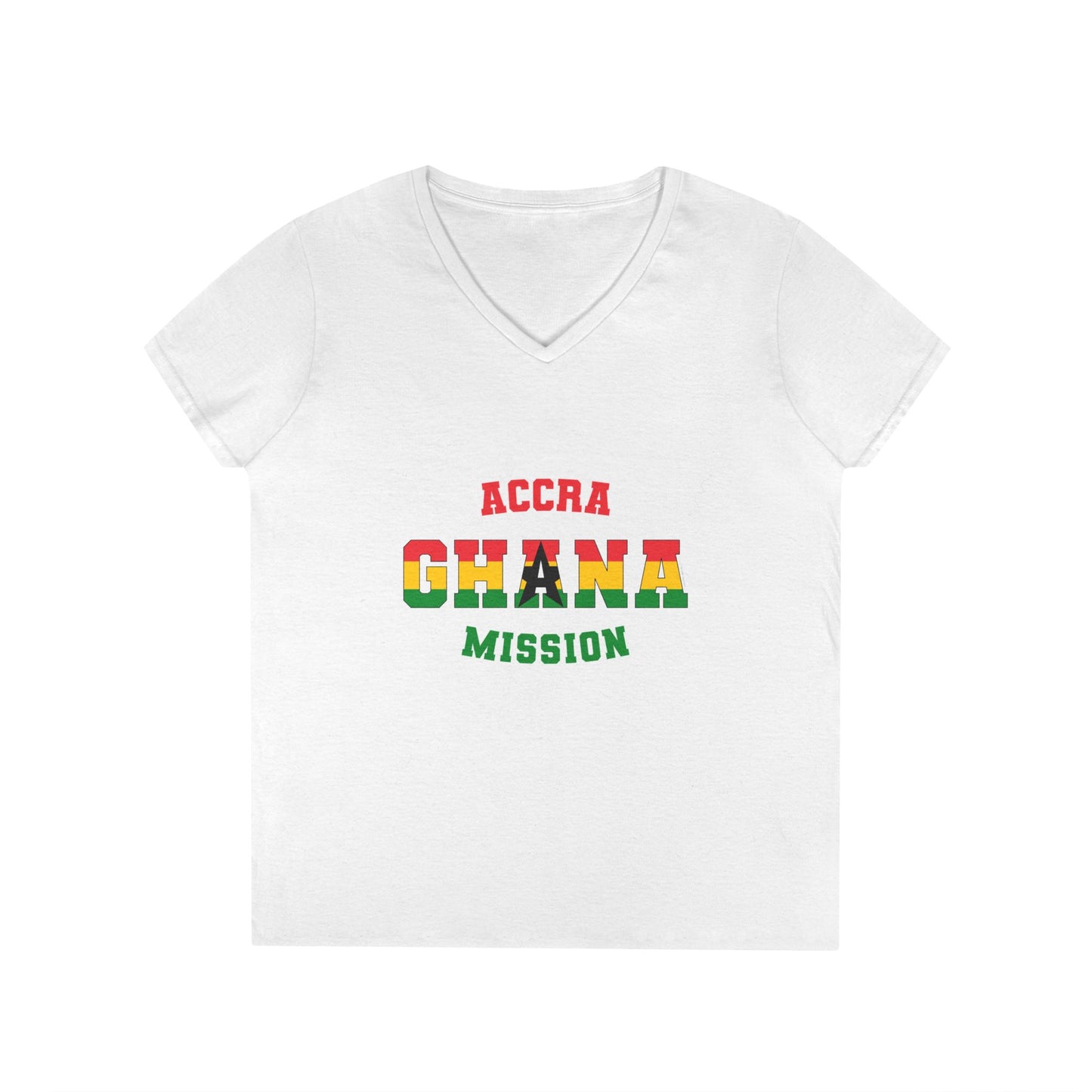 Ghana Accra English - Ladies' V-Neck T-Shirt