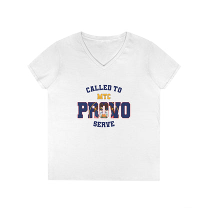 Provo MTC English Old Utah Flag - Ladies' V-Neck T-Shirt