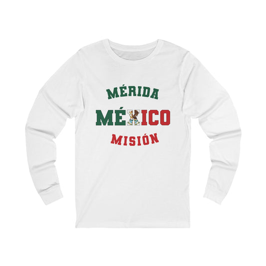 Mexico Merida Spanish - Unisex Long Sleeve Cotton Jersey