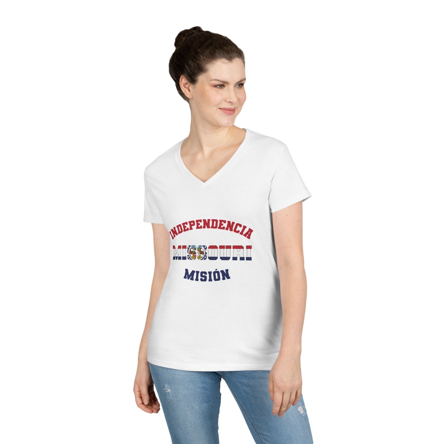 Missouri Independence Spanish - Ladies' V-Neck T-Shirt
