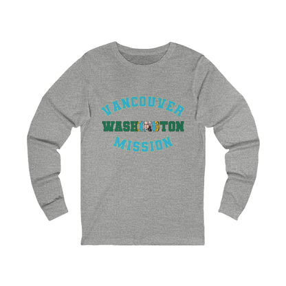 Washington Vancouver English - Unisex Long Sleeve Cotton Jersey