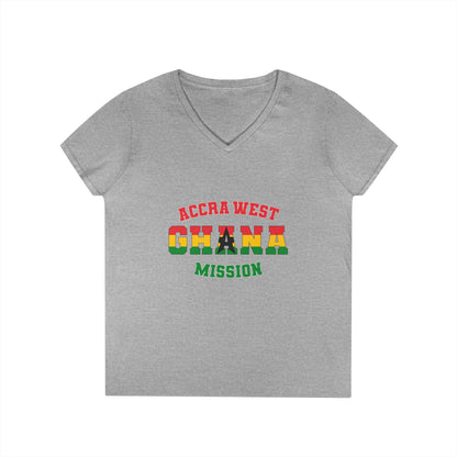 Ghana Accra West English - Ladies' V-Neck T-Shirt