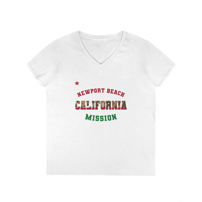 California Newport Beach English - Ladies' V-Neck T-Shirt