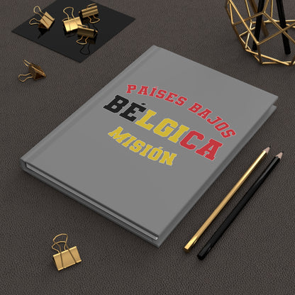 Belgium/Netherlands Spanish - Belgium Flag - Hardcover Journal