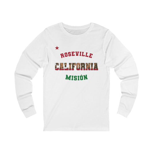 California Roseville Spanish - Unisex Long Sleeve Cotton Jersey