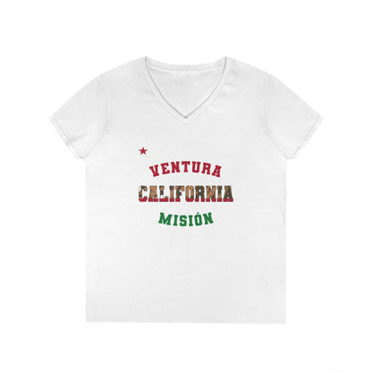 California Ventura Spanish - Ladies' V-Neck T-Shirt