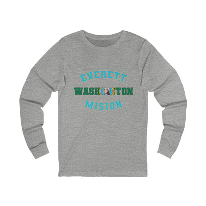 Washington Everett Spanish - Unisex Long Sleeve Cotton Jersey