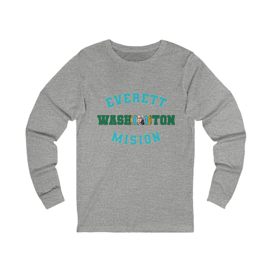 Washington Everett Spanish - Unisex Long Sleeve Cotton Jersey