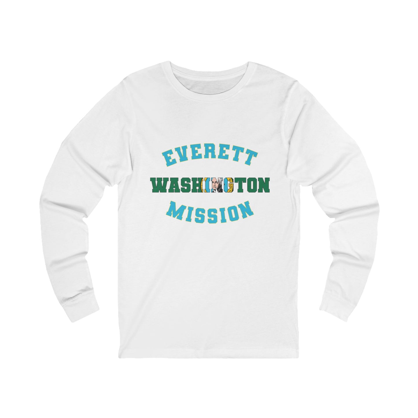 Washington Everett English - Unisex Long Sleeve Cotton Jersey