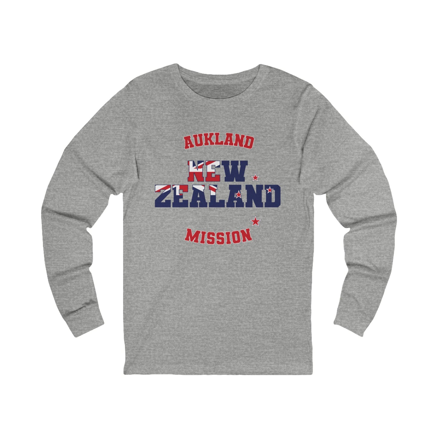 New Zealand Aukland English - Unisex Long Sleeve Cotton Jersey