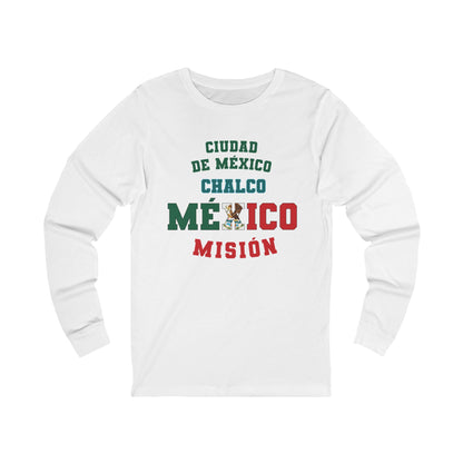 Mexico Mexico City Chalco Spanish - Unisex Long Sleeve Cotton Jersey