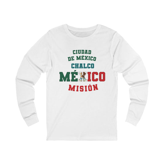Mexico Mexico City Chalco Spanish - Unisex Long Sleeve Cotton Jersey