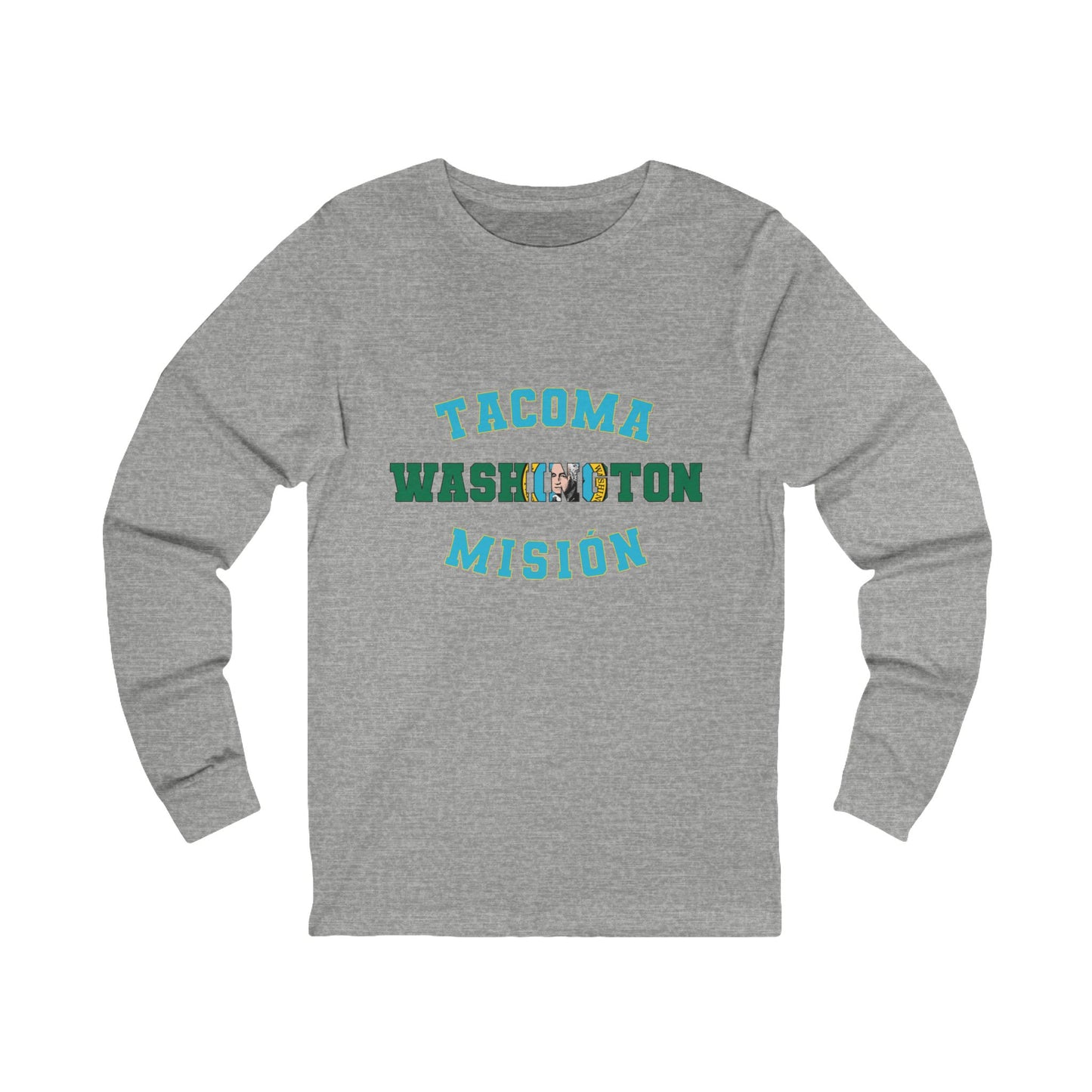 Washington Tacoma Spanish - Unisex Long Sleeve Cotton Jersey