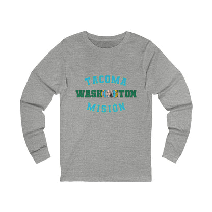 Washington Tacoma Spanish - Unisex Long Sleeve Cotton Jersey