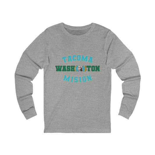Washington Tacoma Spanish - Unisex Long Sleeve Cotton Jersey