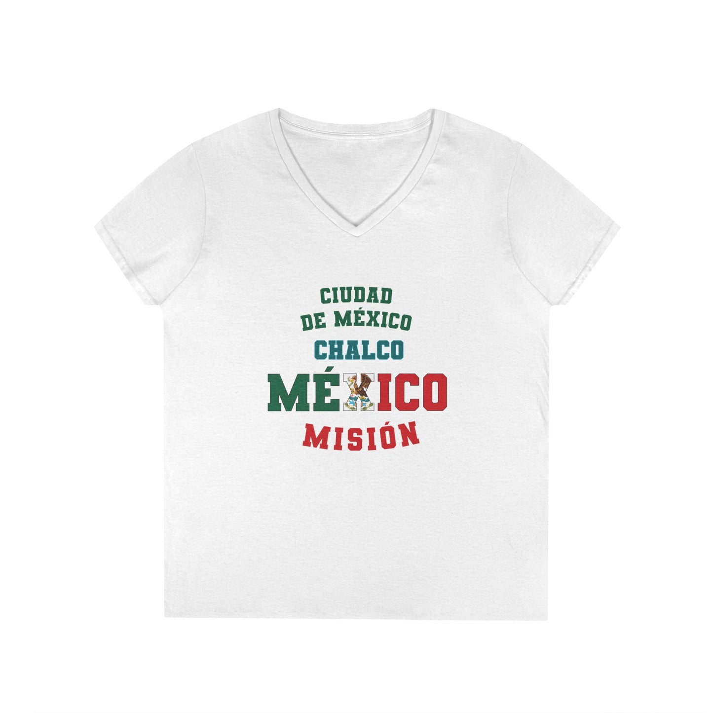 Mexico Mexico City Chalco Spanish - Ladies' V-Neck T-Shirt