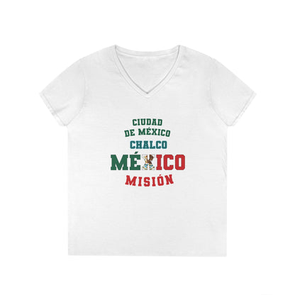 Mexico Mexico City Chalco Spanish - Ladies' V-Neck T-Shirt