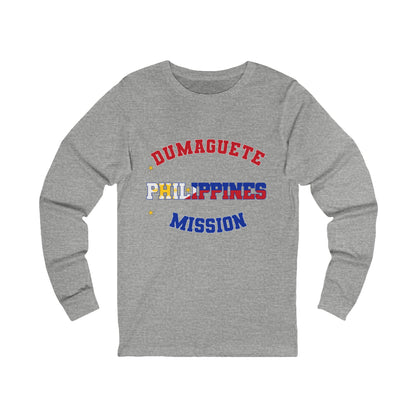 Philippines Dumaguete English - Unisex Long Sleeve Cotton Jersey