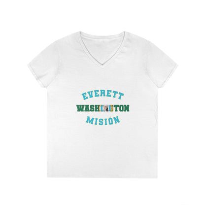 Washington Everett Spanish - Ladies' V-Neck T-Shirt