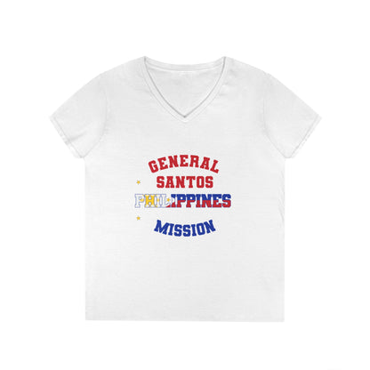 Philippines General Santos English - Ladies' V-Neck T-Shirt