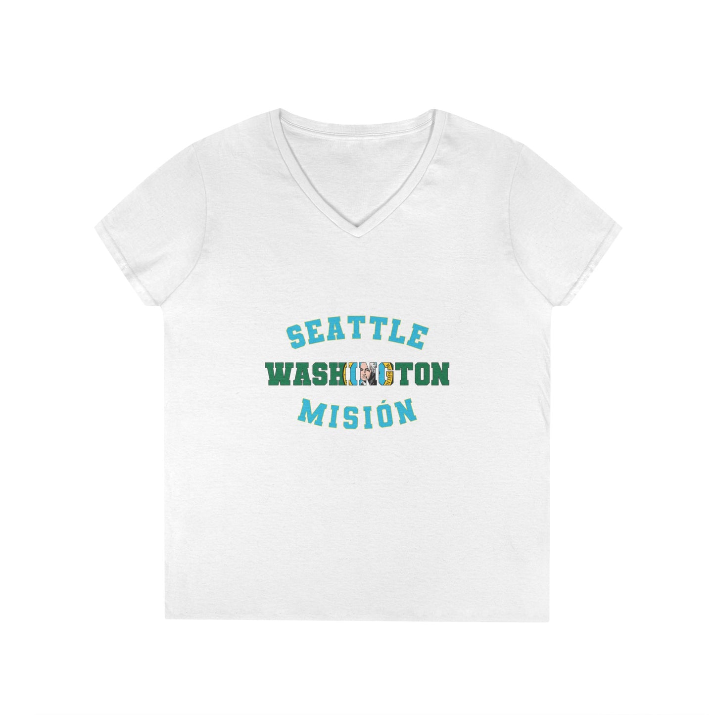 Washington Seattle Spanish - Ladies' V-Neck T-Shirt