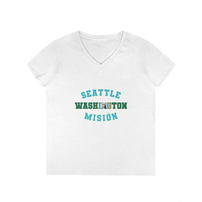 Washington Seattle Spanish - Ladies' V-Neck T-Shirt