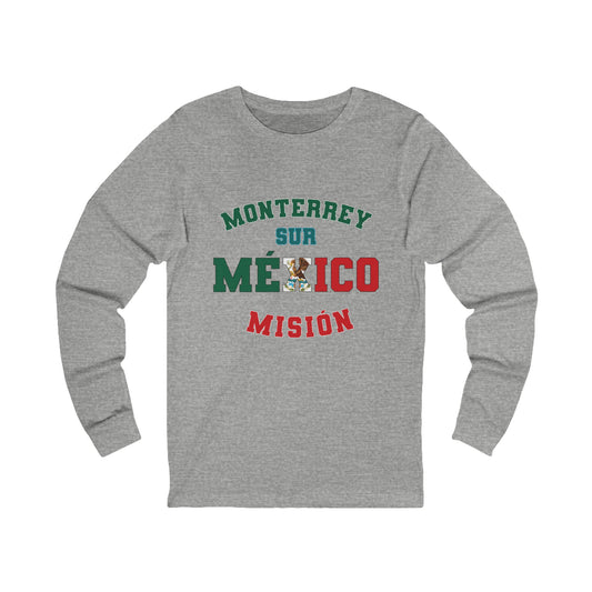 Mexico Monterrey South Spanish - Unisex Long Sleeve Cotton Jersey
