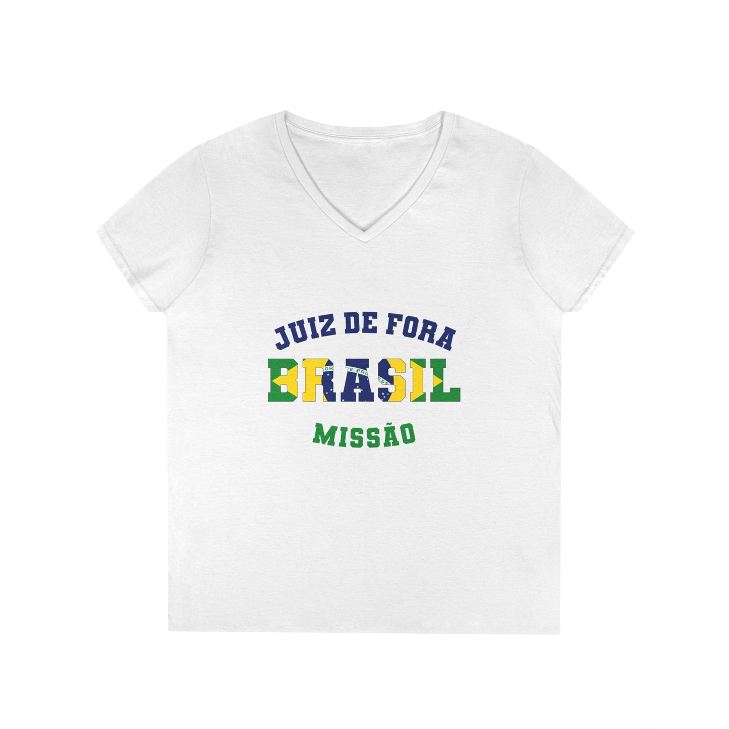 Brazil Juiz de Fora Portuguese - Ladies' V-Neck T-Shirt