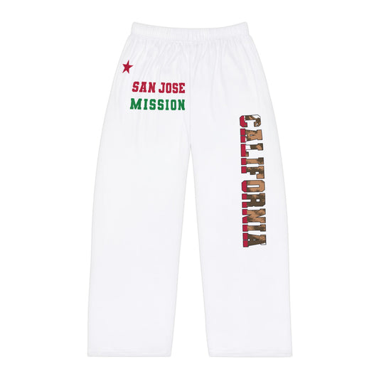 California San Jose English - Men's Lounge Pants, White