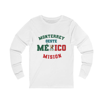 Mexico Monterrey West Spanish - Unisex Long Sleeve Cotton Jersey