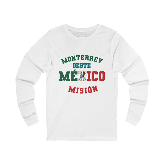 Mexico Monterrey West Spanish - Unisex Long Sleeve Cotton Jersey