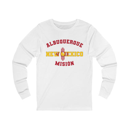 New Mexico Albuquerque Spanish - Unisex Long Sleeve Cotton Jersey