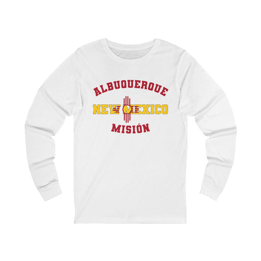 New Mexico Albuquerque Spanish - Unisex Long Sleeve Cotton Jersey