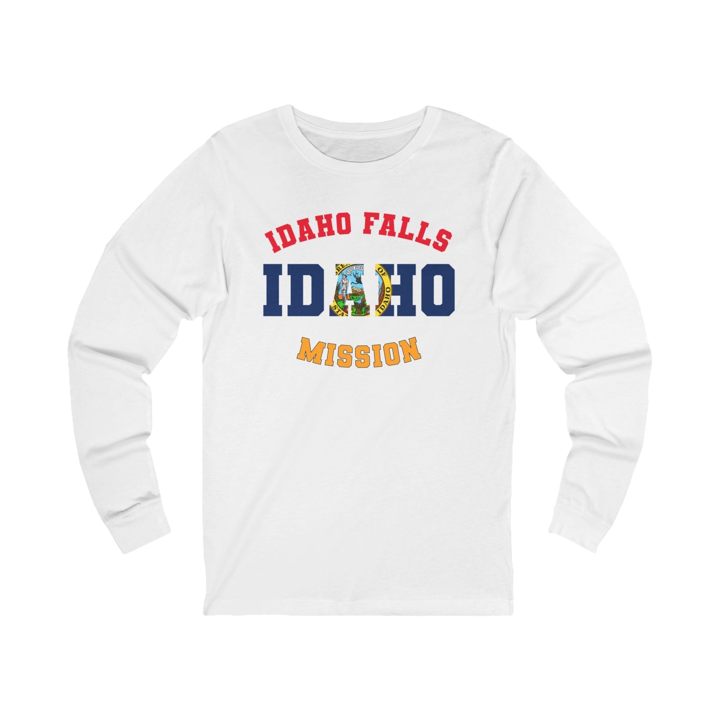 Idaho Idaho Falls English - Unisex Long Sleeve Cotton Jersey
