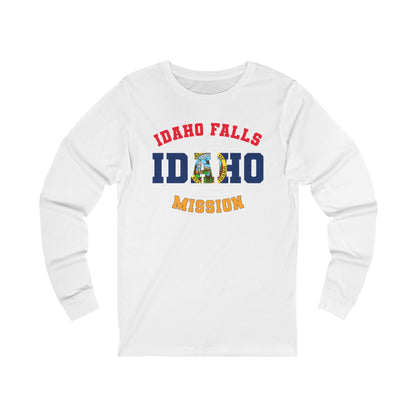 Idaho Idaho Falls English - Unisex Long Sleeve Cotton Jersey