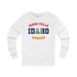 Idaho Idaho Falls English - Unisex Long Sleeve Cotton Jersey