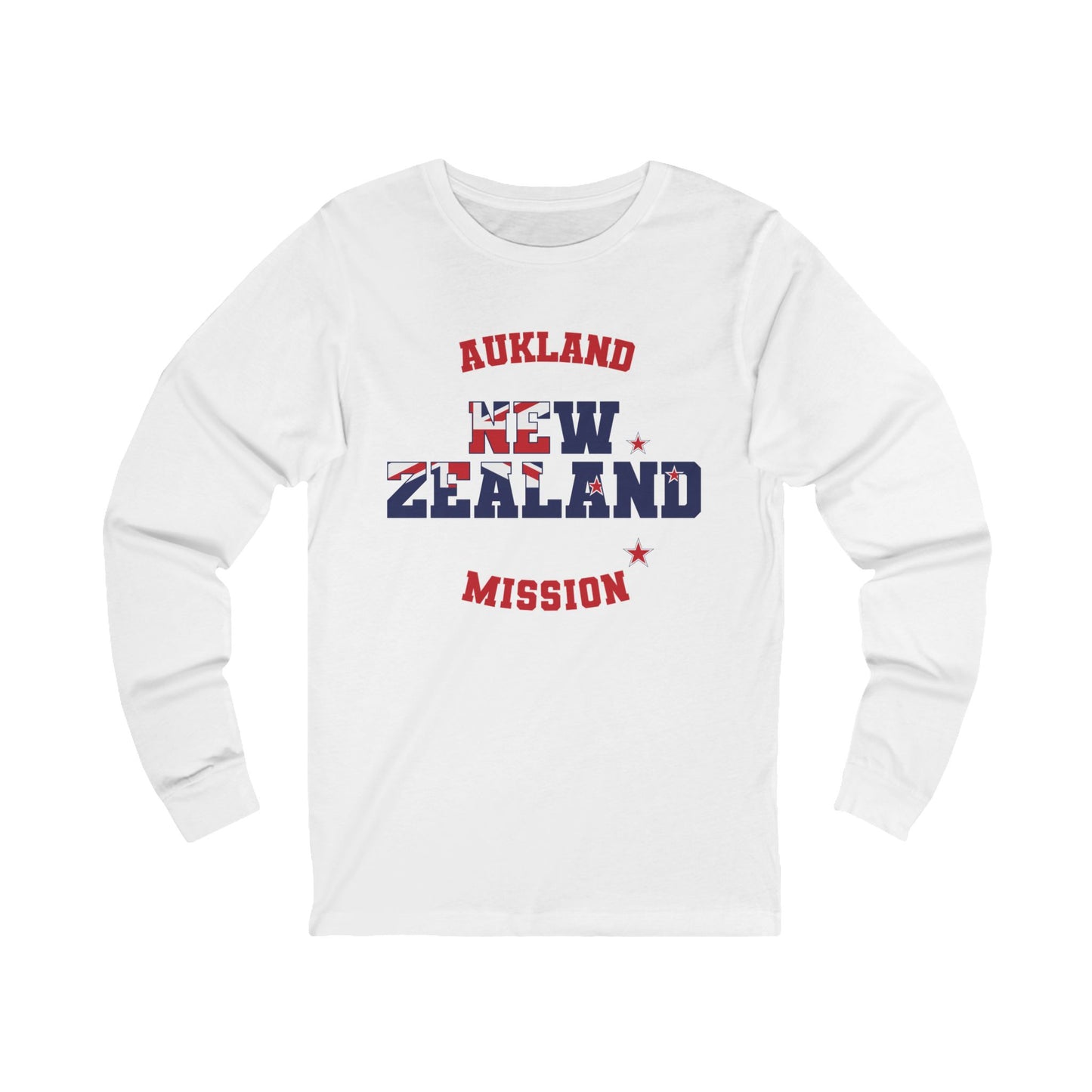 New Zealand Aukland English - Unisex Long Sleeve Cotton Jersey