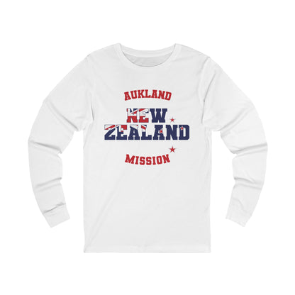 New Zealand Aukland English - Unisex Long Sleeve Cotton Jersey