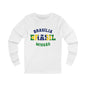 Brazil Brasilia Portuguese - Unisex Long Sleeve Cotton Jersey