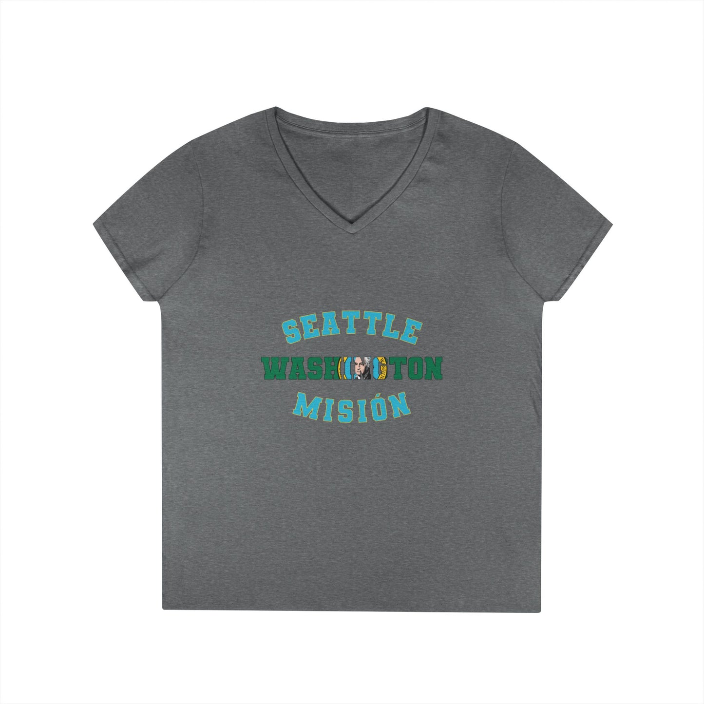 Washington Seattle Spanish - Ladies' V-Neck T-Shirt
