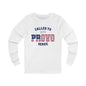 Provo MTC English USA Flag - Unisex Long Sleeve Cotton Jersey