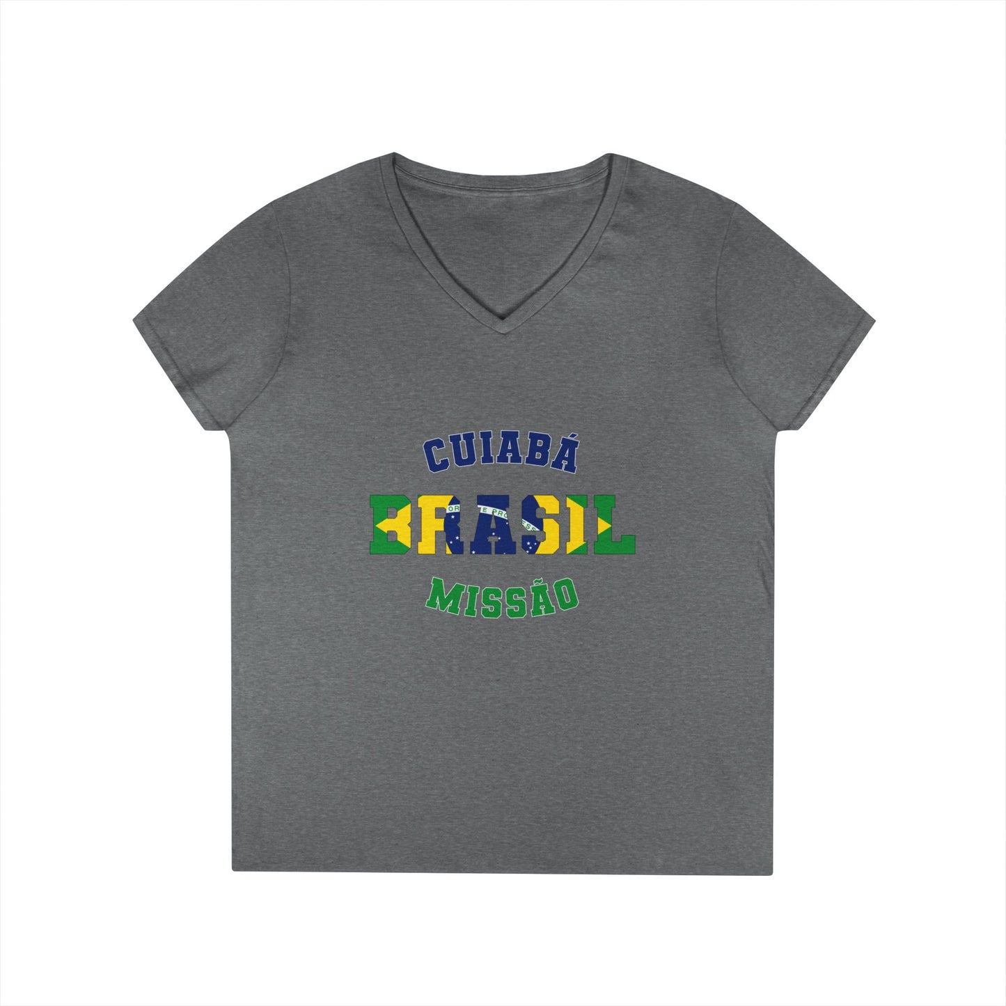 Brazil Cuiaba Portuguese - Ladies' V-Neck T-Shirt