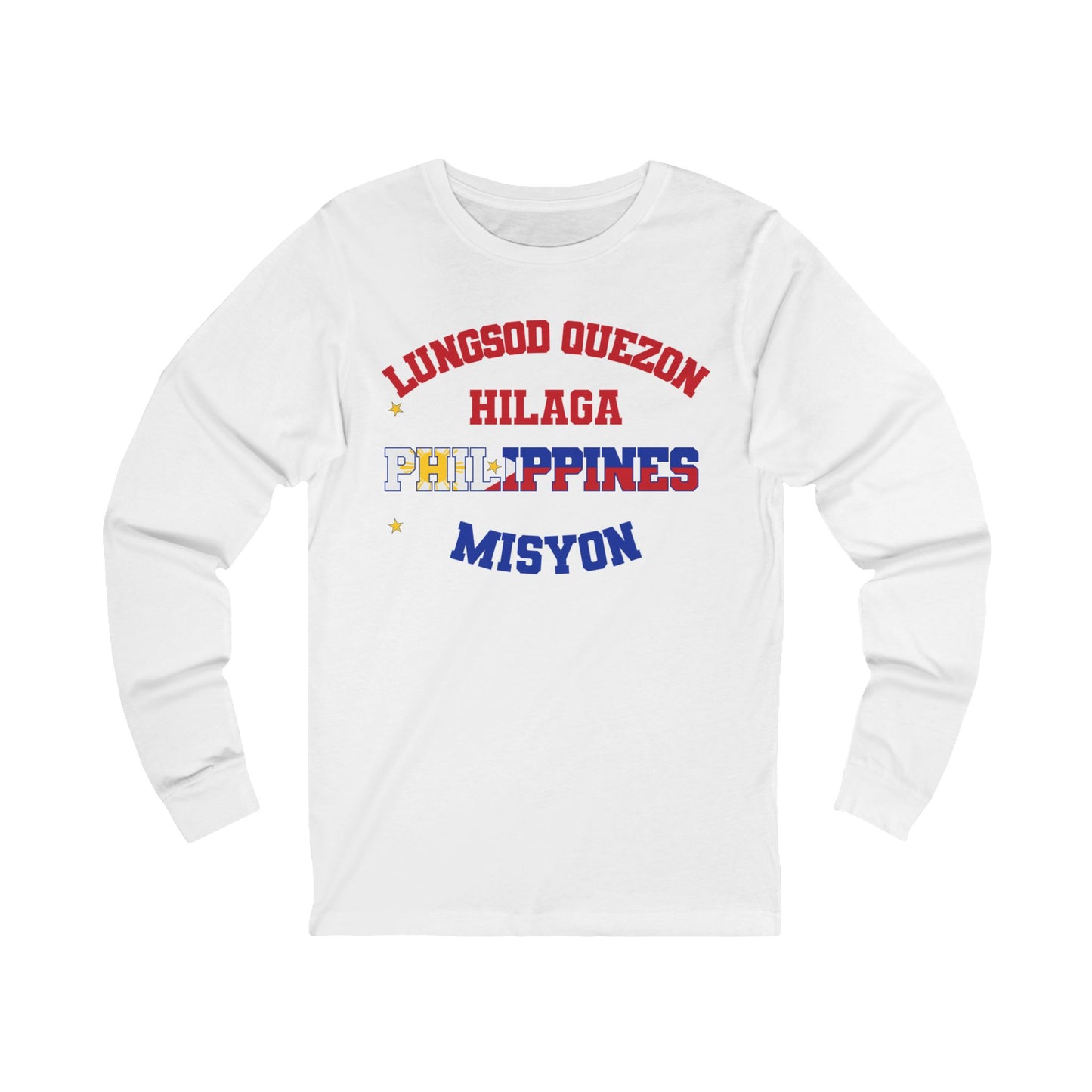 Philippines Quezon City North Tagalog - Unisex Long Sleeve Cotton Jersey