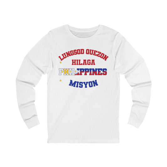 Philippines Quezon City North Tagalog - Unisex Long Sleeve Cotton Jersey